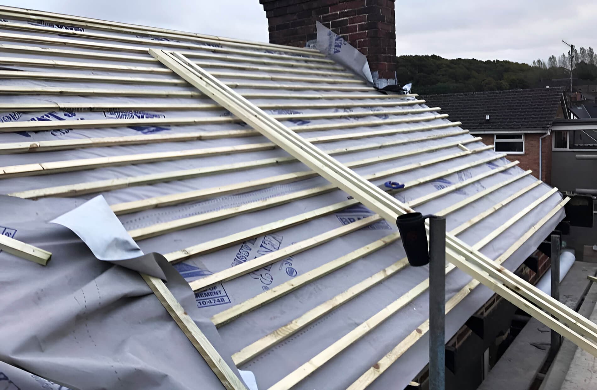 Re-roofing works