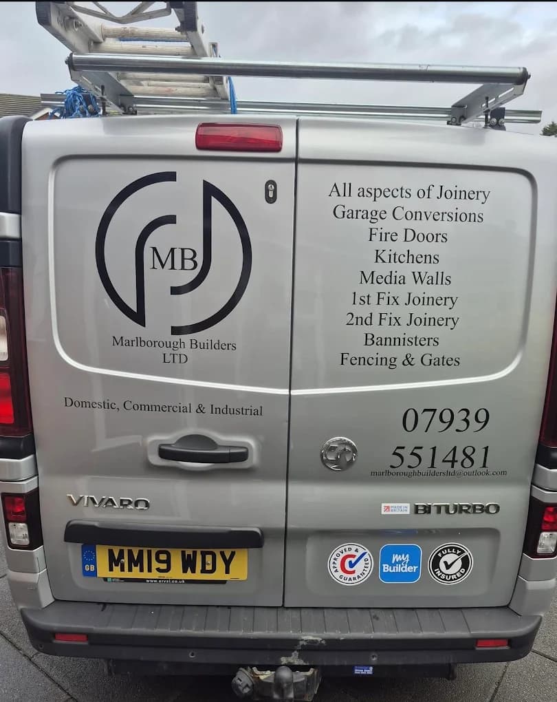 Marlborough Builders van on site